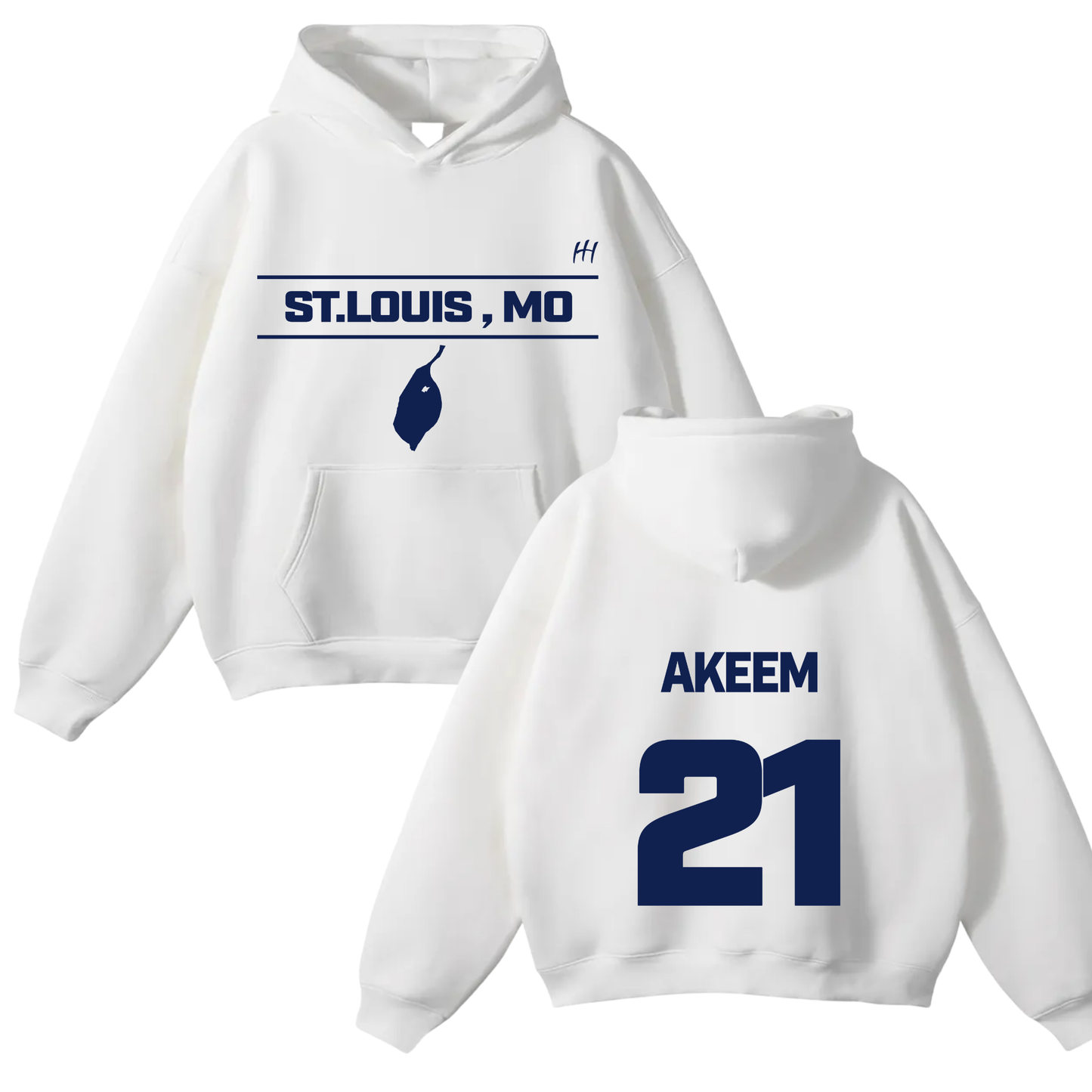 Adehkeem Alex Brown Oversize Fleeced Hoodie