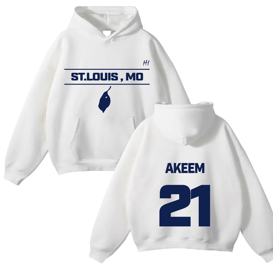Adehkeem Alex Brown Oversize Fleeced Hoodie
