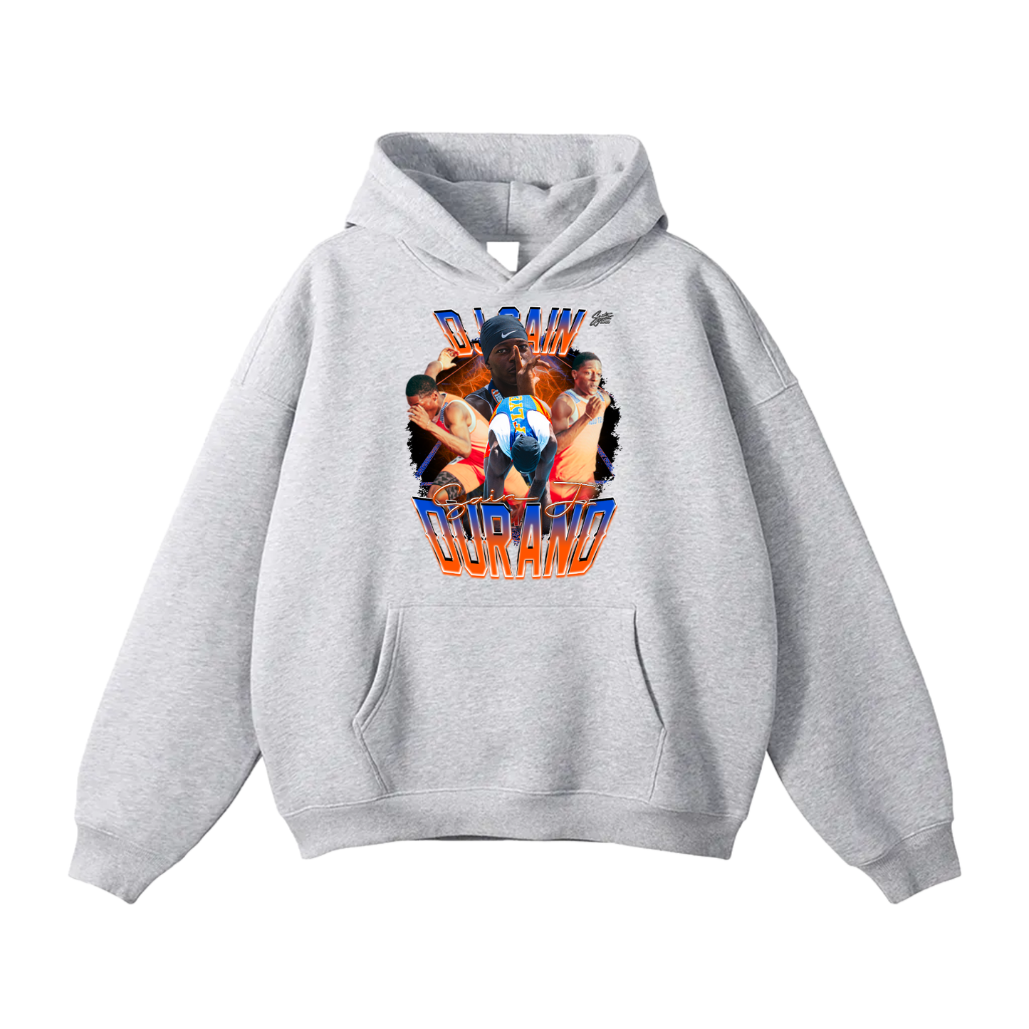 Durand Sain jr Oversize Fleeced Hoodie