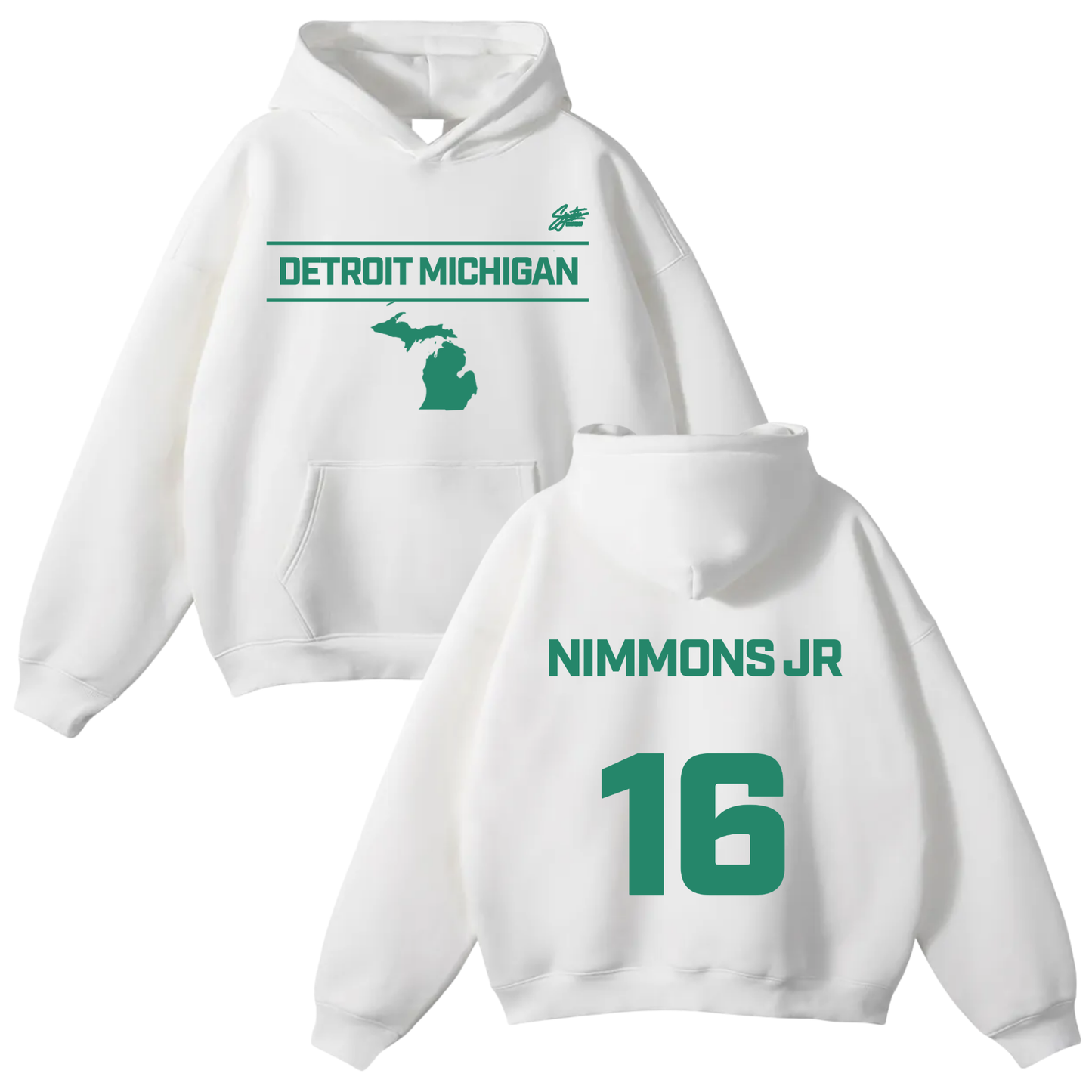 Quinn-Martin Nimmons Jr Oversize Fleeced Hoodie