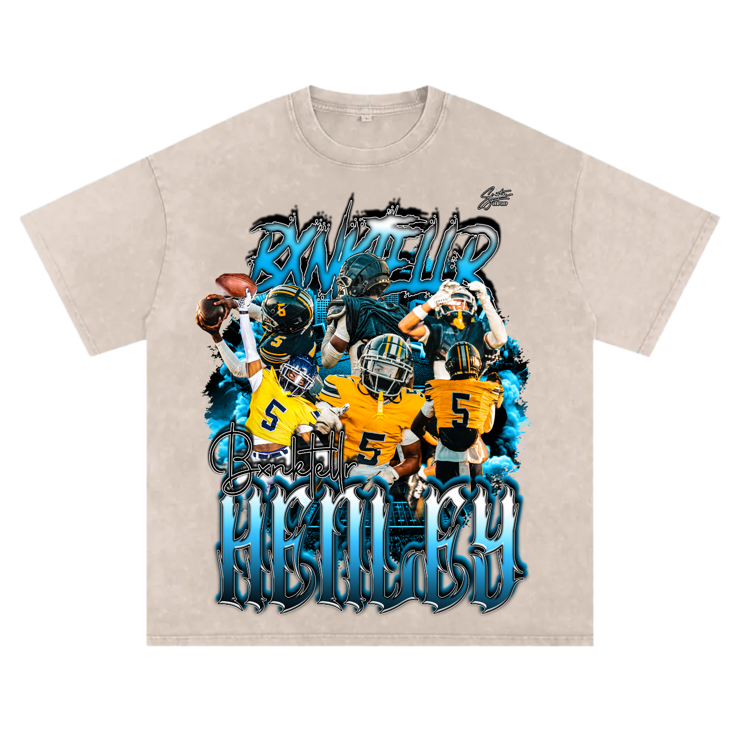 Bxnktellr Henley Oversized T-shirt