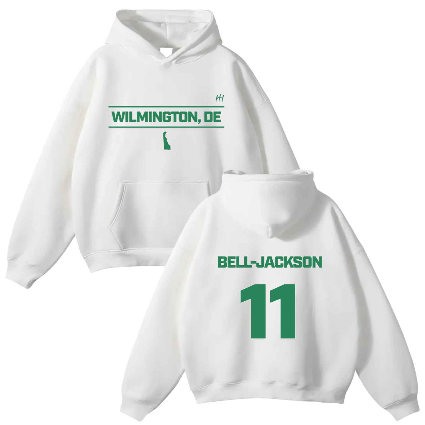 Armani Bell-Jackson Oversize Fleeced Hoodie