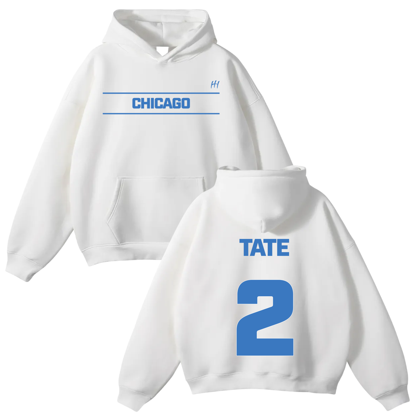 Double R Oversize Fleeced Hoodie