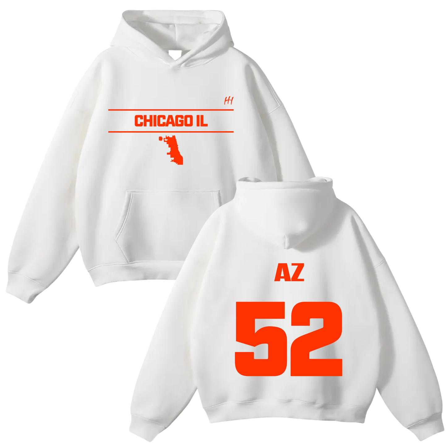 Azion Floyd Plant Oversize Fleeced Hoodie