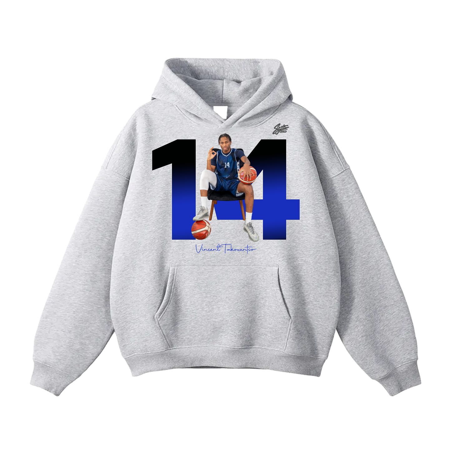 Vincent TAKOUENTSO Oversize Fleeced Hoodie