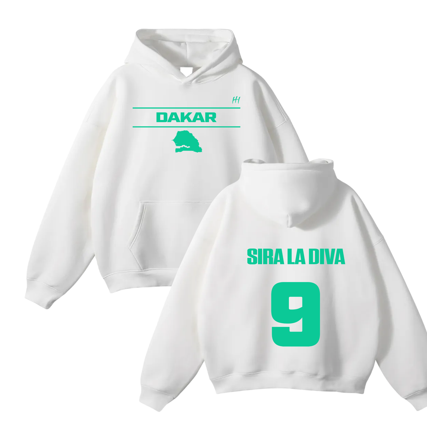 Néné Sira Diallo Oversize Fleeced Hoodie