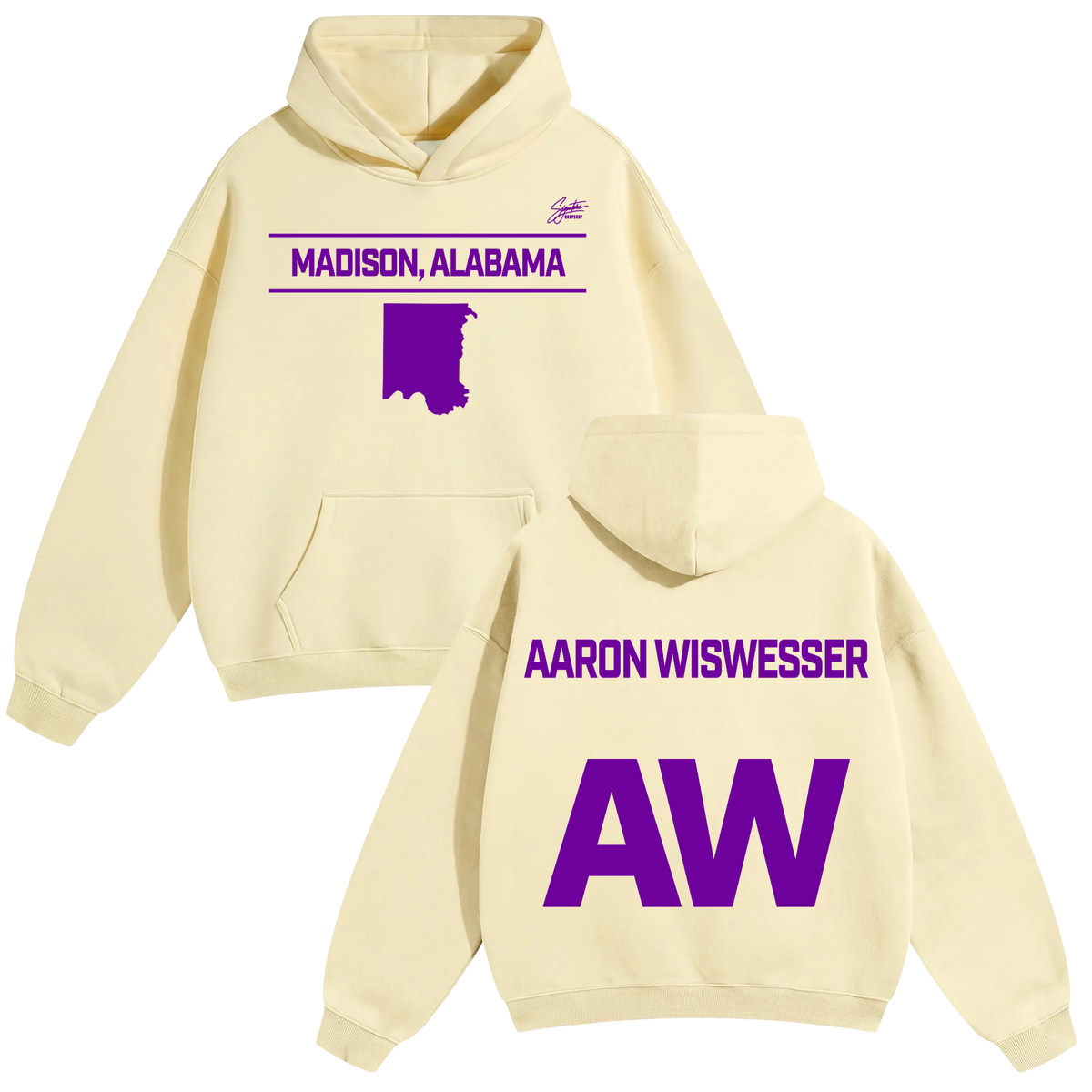 Aaron Wiswesser Oversize Fleeced Hoodie