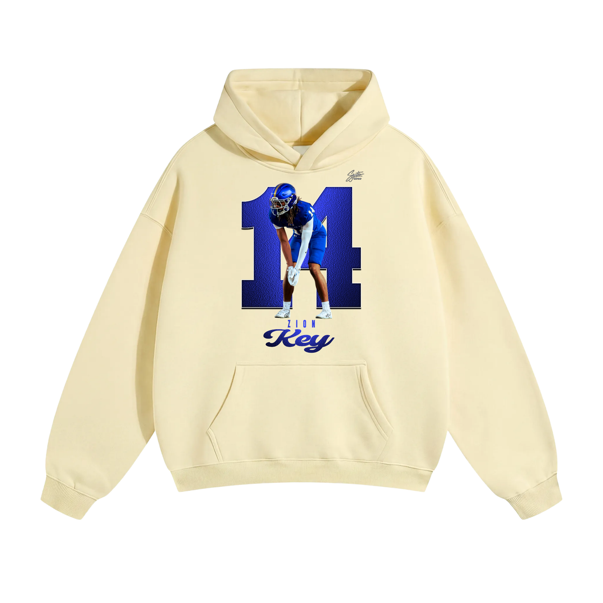 Zion Key Oversize Fleeced Hoodie