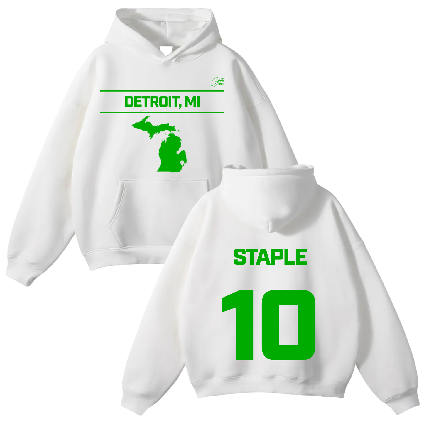 Xzavier Staple Oversize Fleeced Hoodie