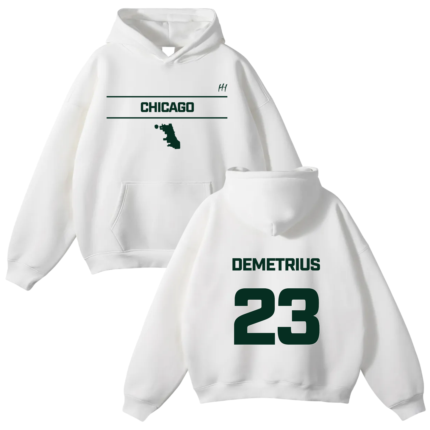 Demetrius Johnson Oversize Fleeced Hoodie