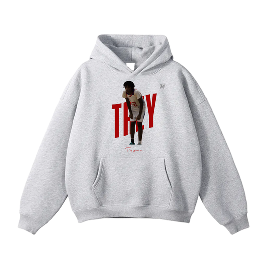Trey Green Oversize Fleeced Hoodie