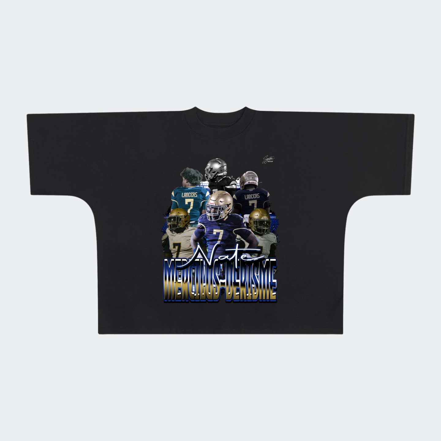 Nate Mercilus Derisme Premium Drop Shoulder/Boxy Tee