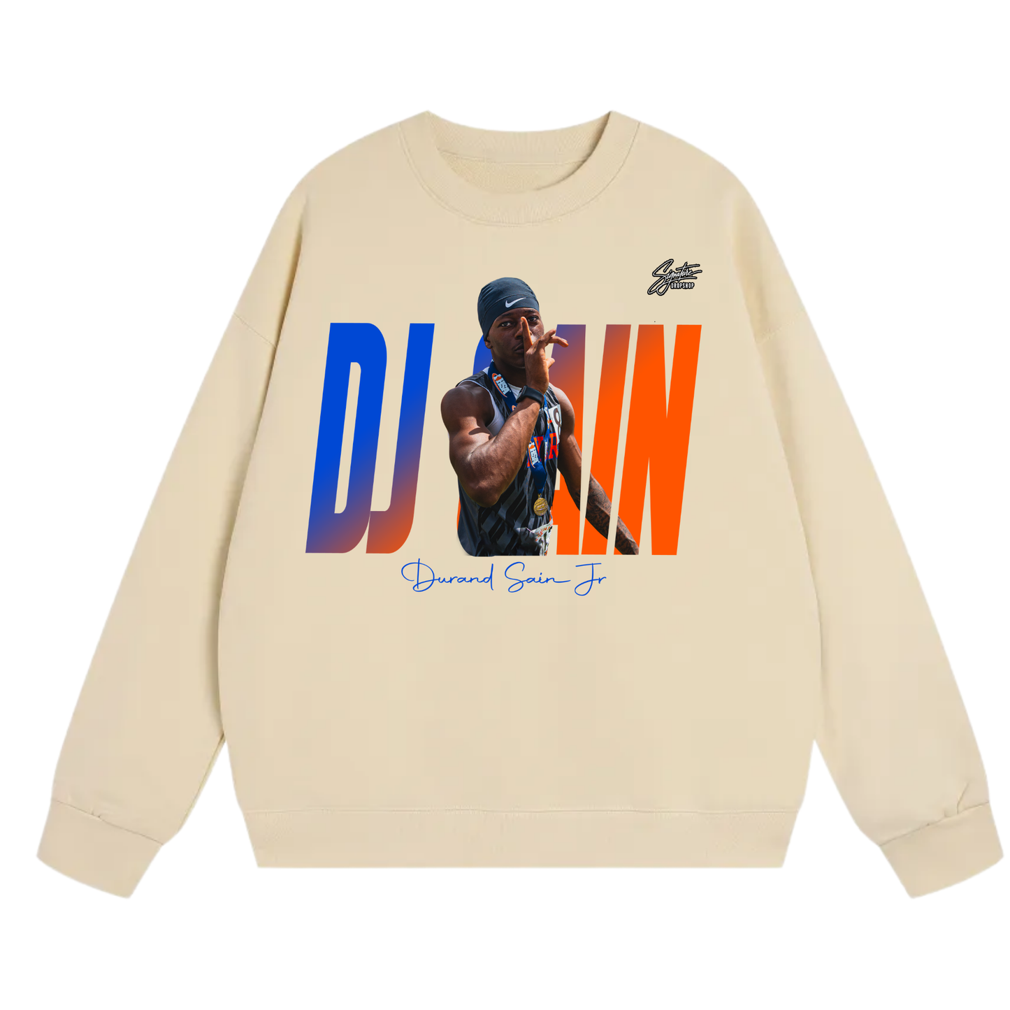 Durand Sain jr Heavyweight Crewneck Sweatshirt