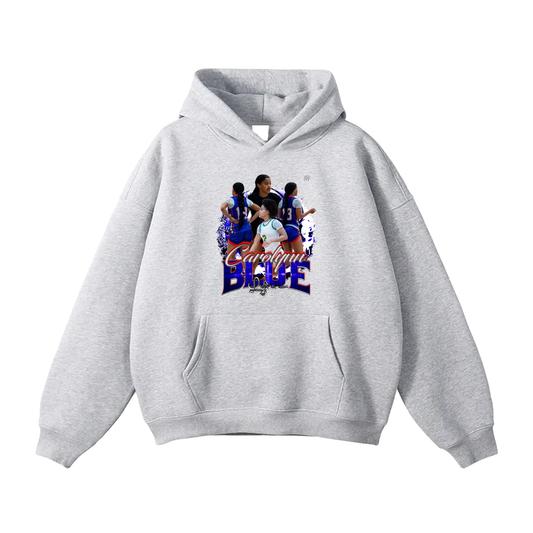 Carolynn Blue Oversize Fleeced Hoodie