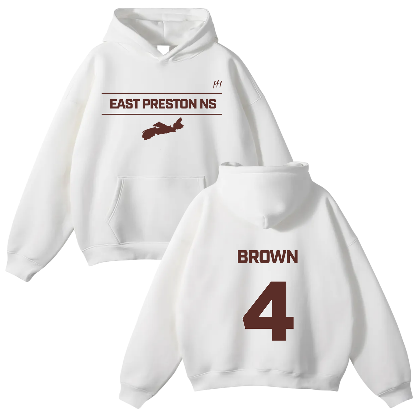 Weston Brown Oversize Fleeced Hoodie