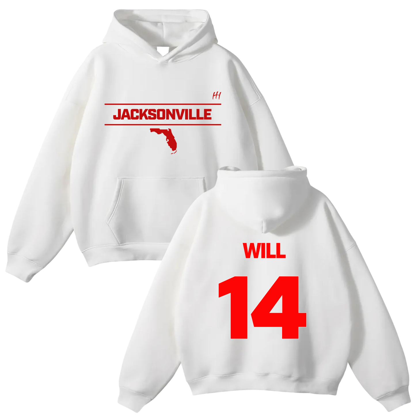 Willie Jayshaun Hill Oversize Fleeced Hoodie