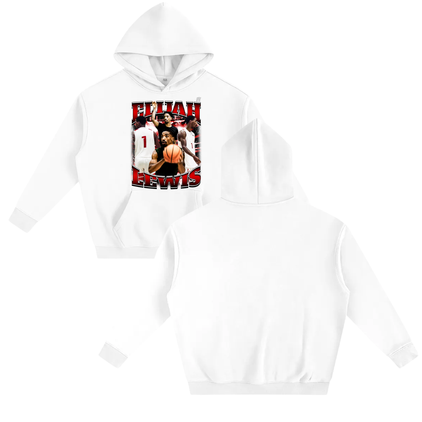 Elijah Lewis Oversize Fleeced Hoodie