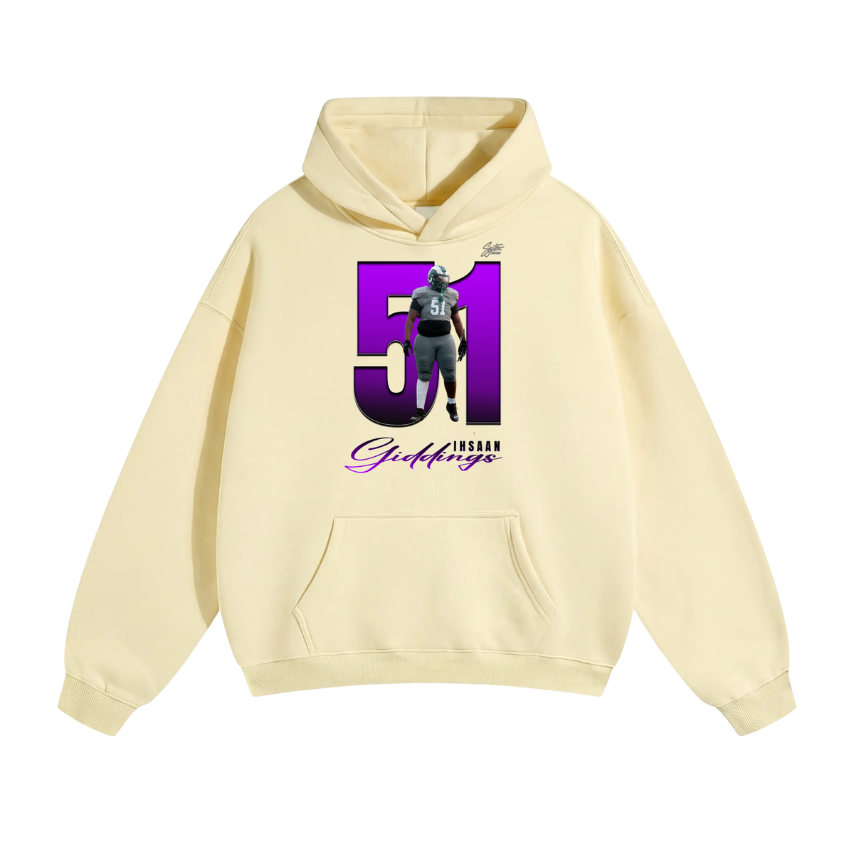 Ihsaan Giddings Oversize Fleeced Hoodie