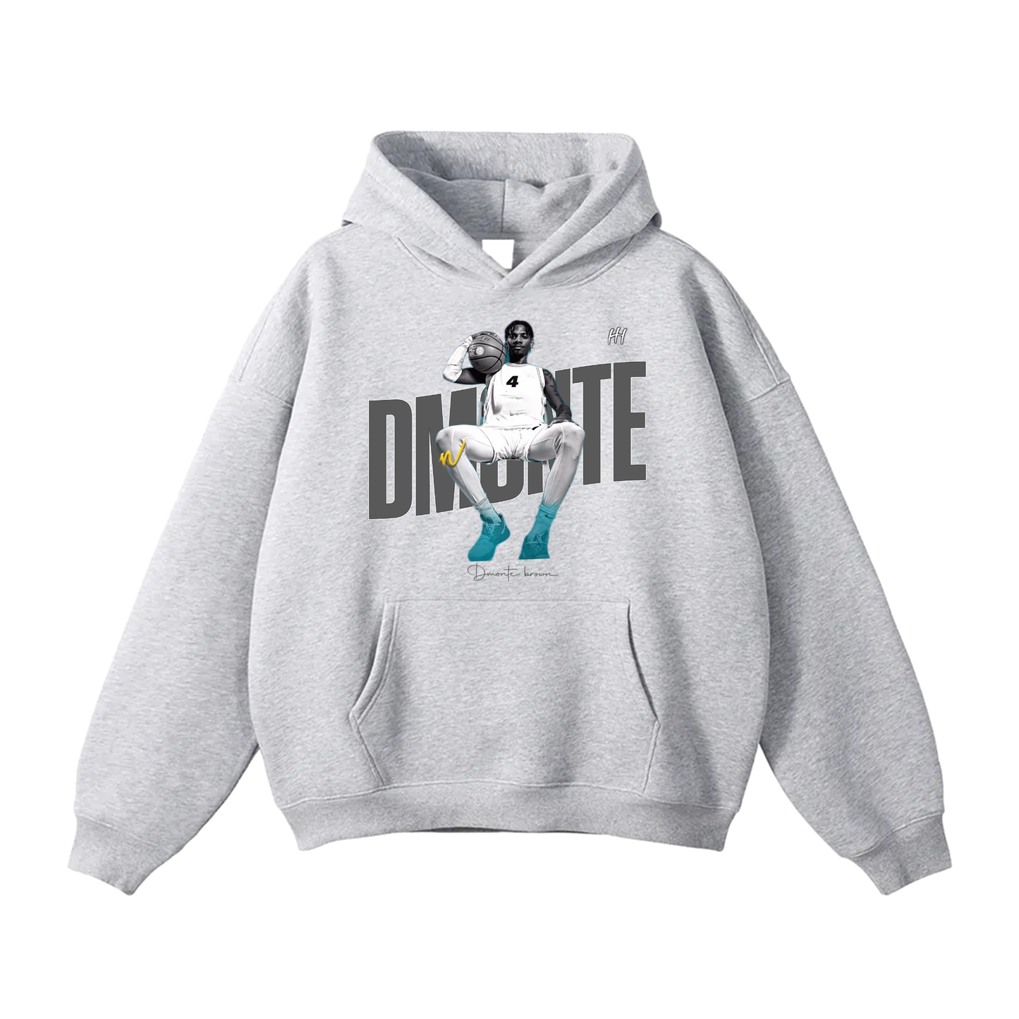 Dmonte Brown Oversize Fleeced Hoodie