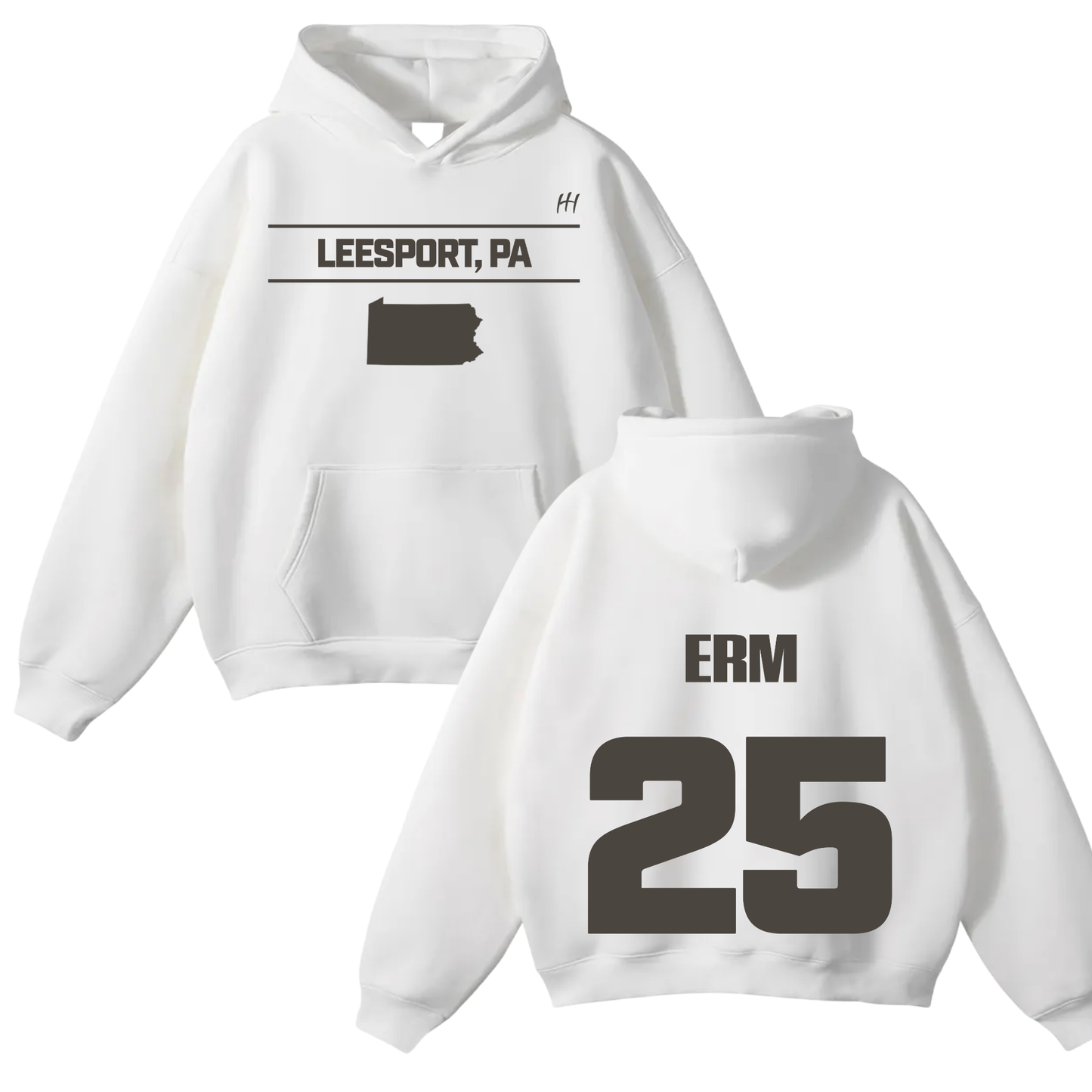 Ermill Fleurinvil Oversize Fleeced Hoodie