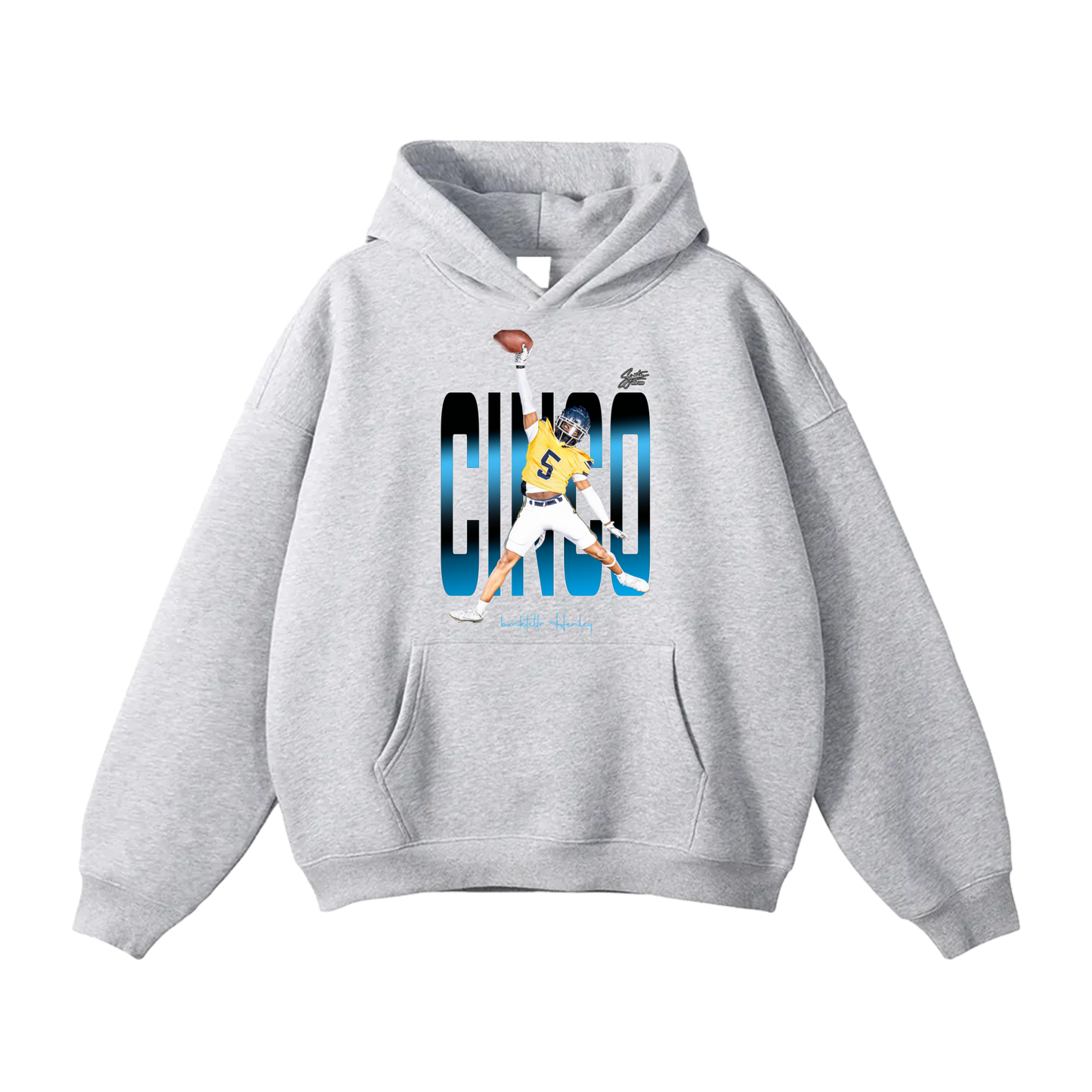 Bxnktellr Henley Oversize Fleeced Hoodie