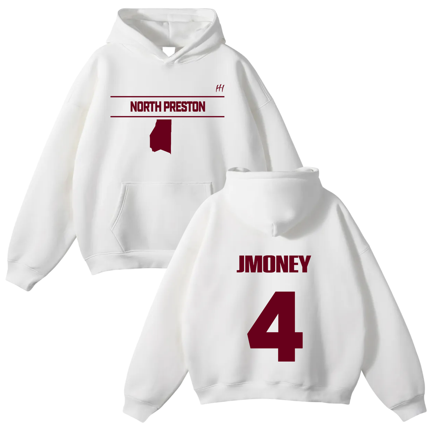 Jashajaun Downey Oversize Fleeced Hoodie