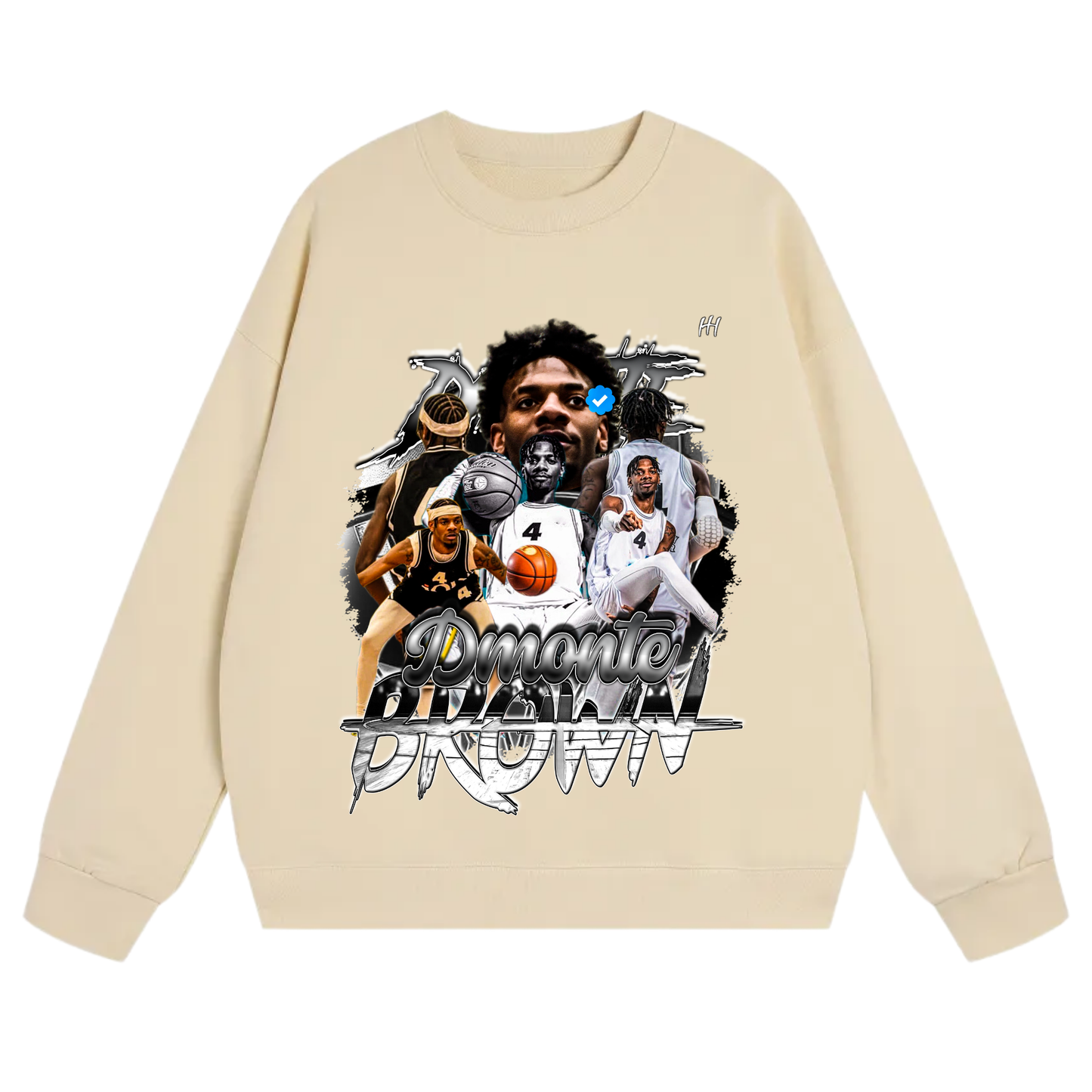 Dmonte Brown Heavyweight Crewneck Sweatshirt
