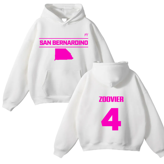 Spivey Word Oversize Fleeced Hoodie