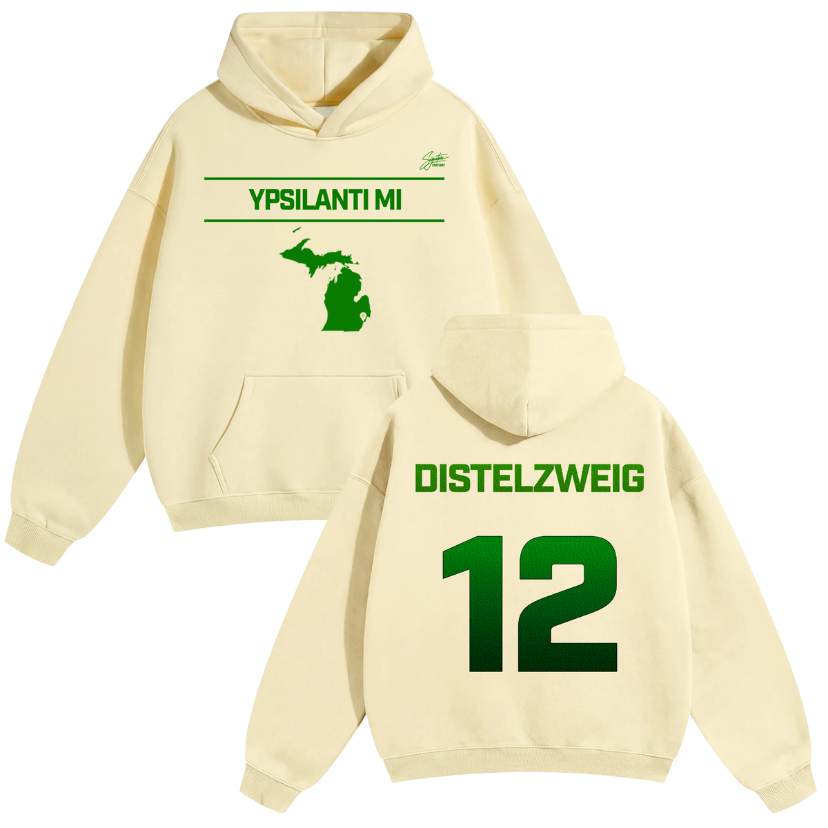 Liam Distelzweig Oversize Fleeced Hoodie