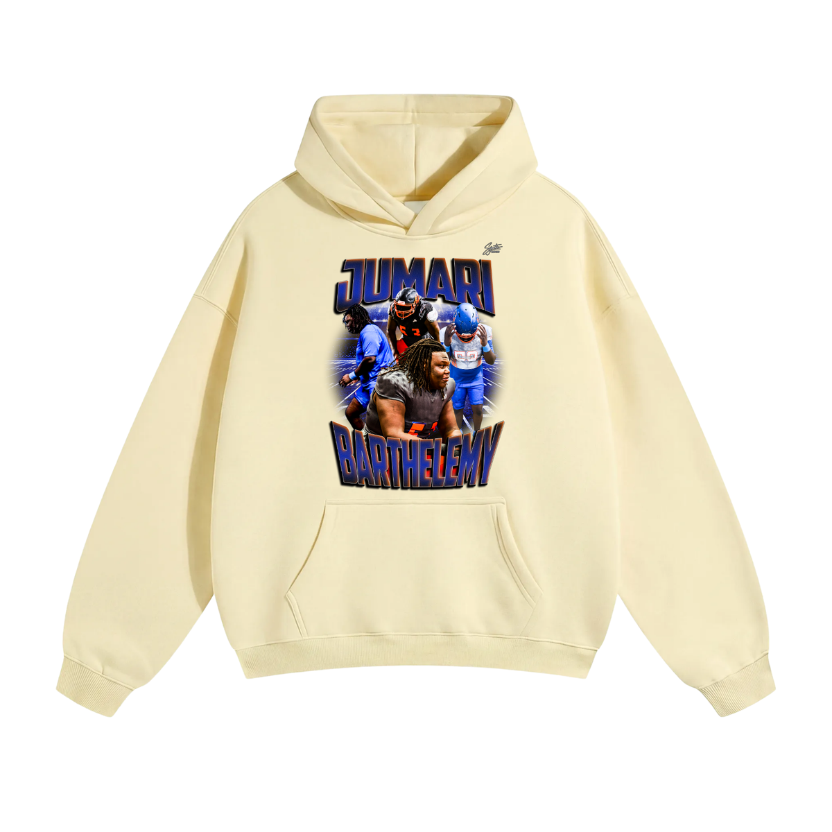 Jumari Barthelemy Oversize Fleeced Hoodie