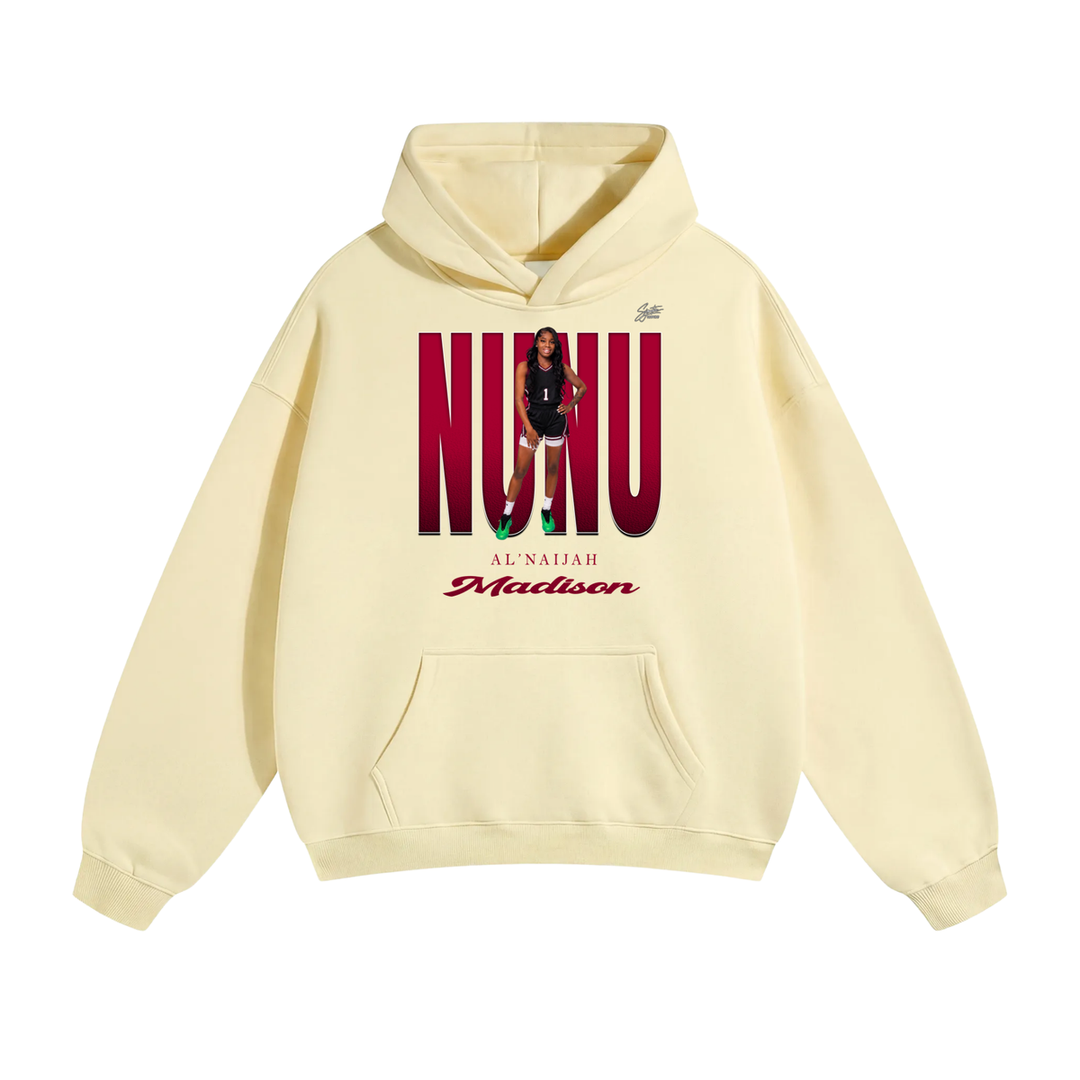 Al’naijah Madison Oversize Fleeced Hoodie