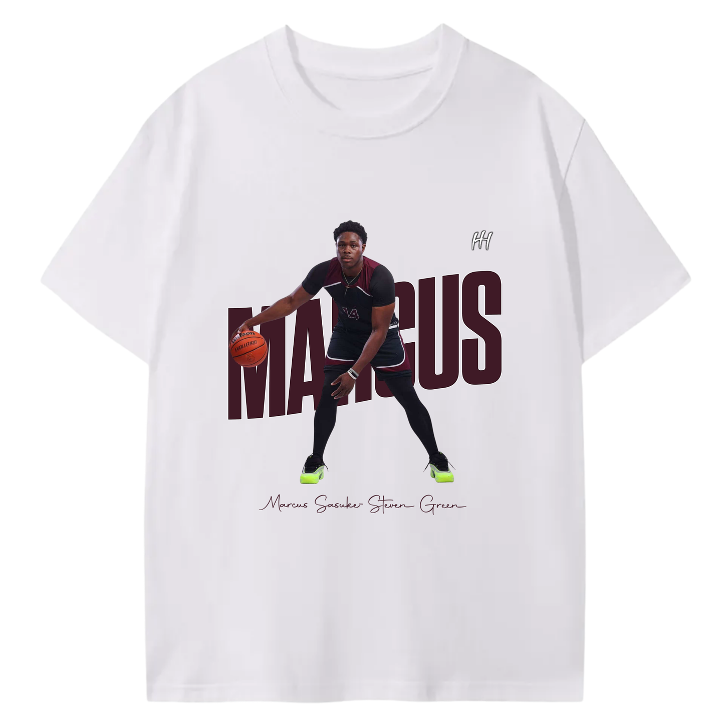 Marcus Sasuke-Steven Green T-shirt