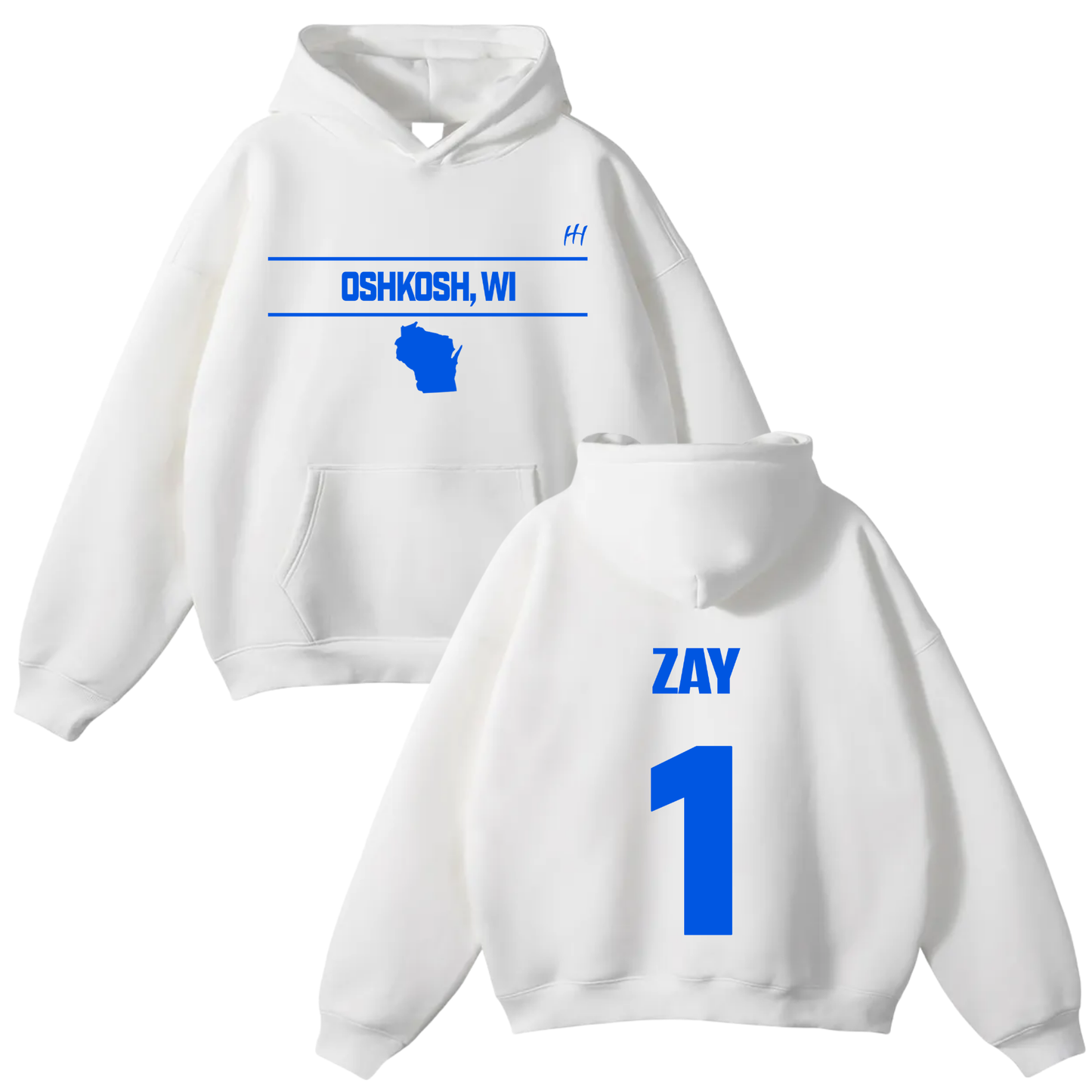 Isaiah Avion Kelly Oversize Fleeced Hoodie