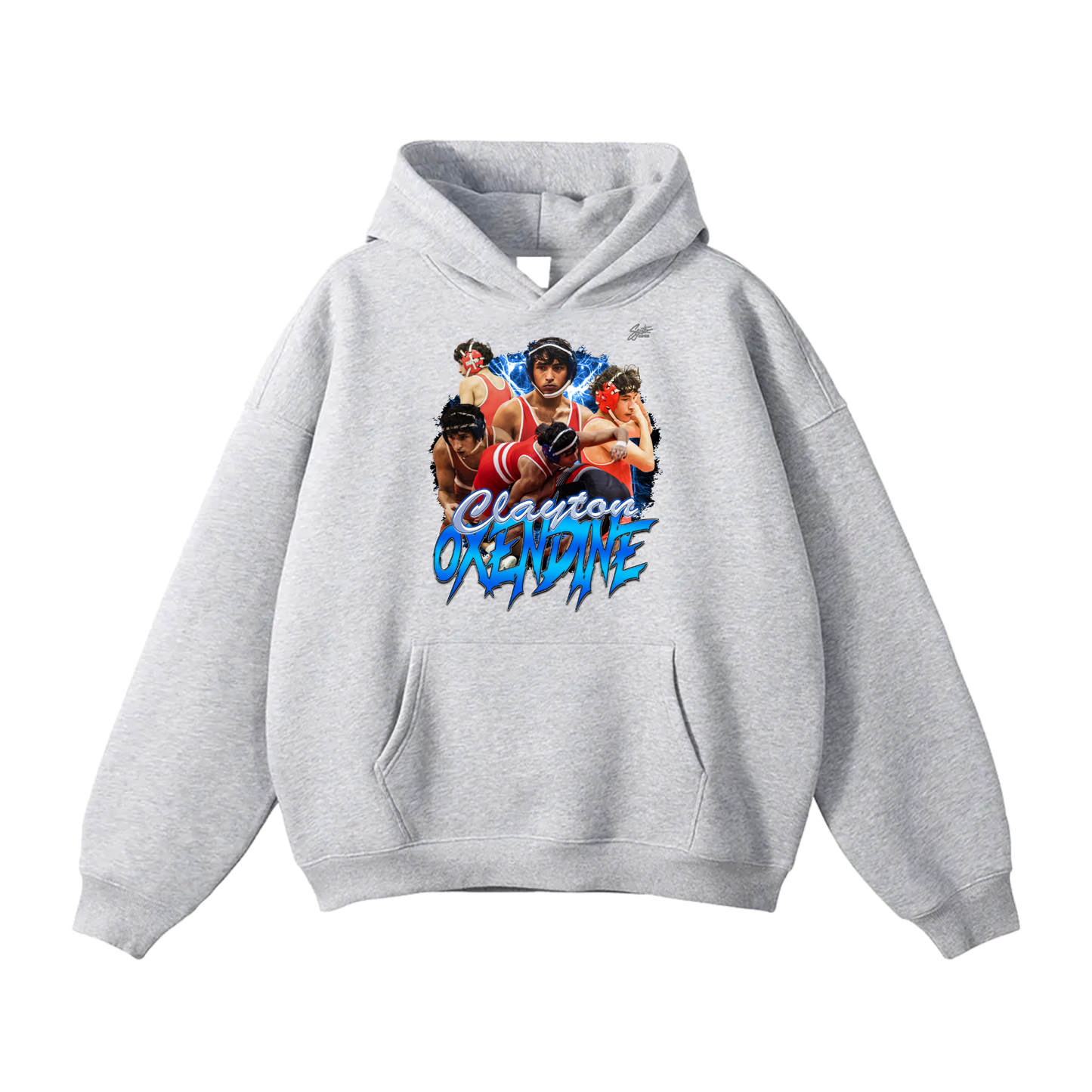 Clayton Oxendine Oversize Fleeced Hoodie
