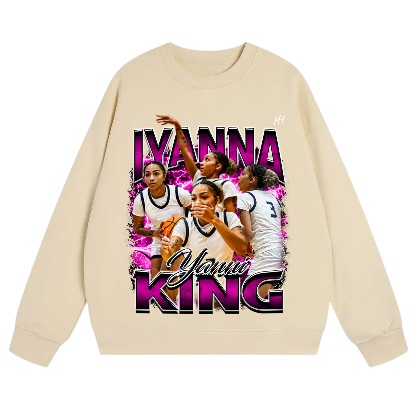 Iyanna king Heavyweight Crewneck Sweatshirt