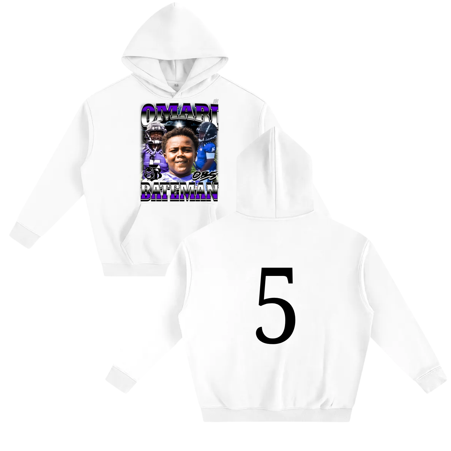 Omari Bateman Oversize Fleeced Hoodie