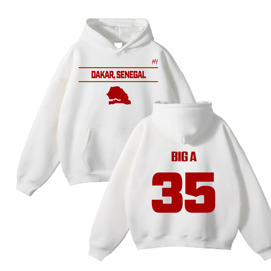 Assane Ndiaye Oversize Fleeced Hoodie