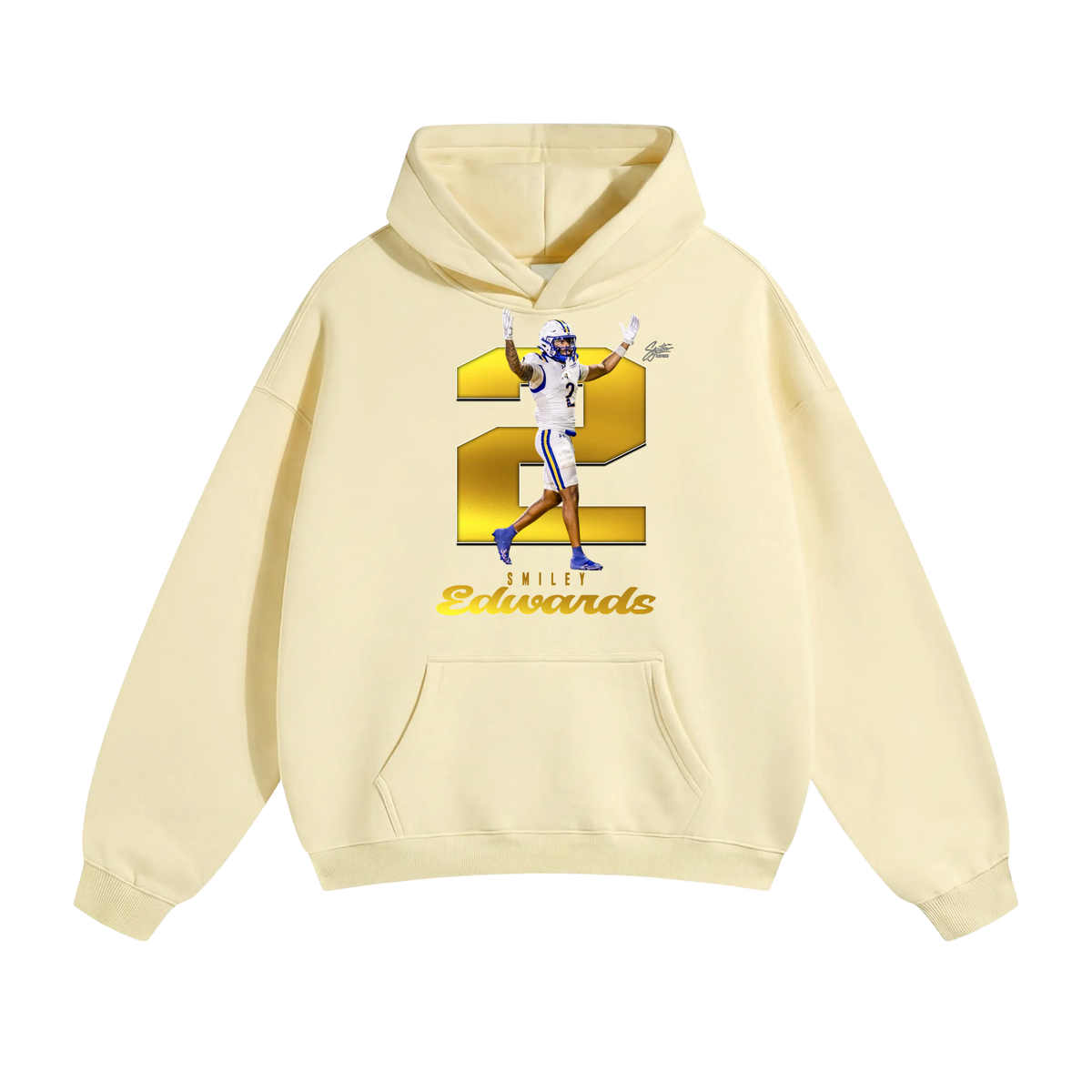 Smiley Edwards Oversize Fleeced Hoodie