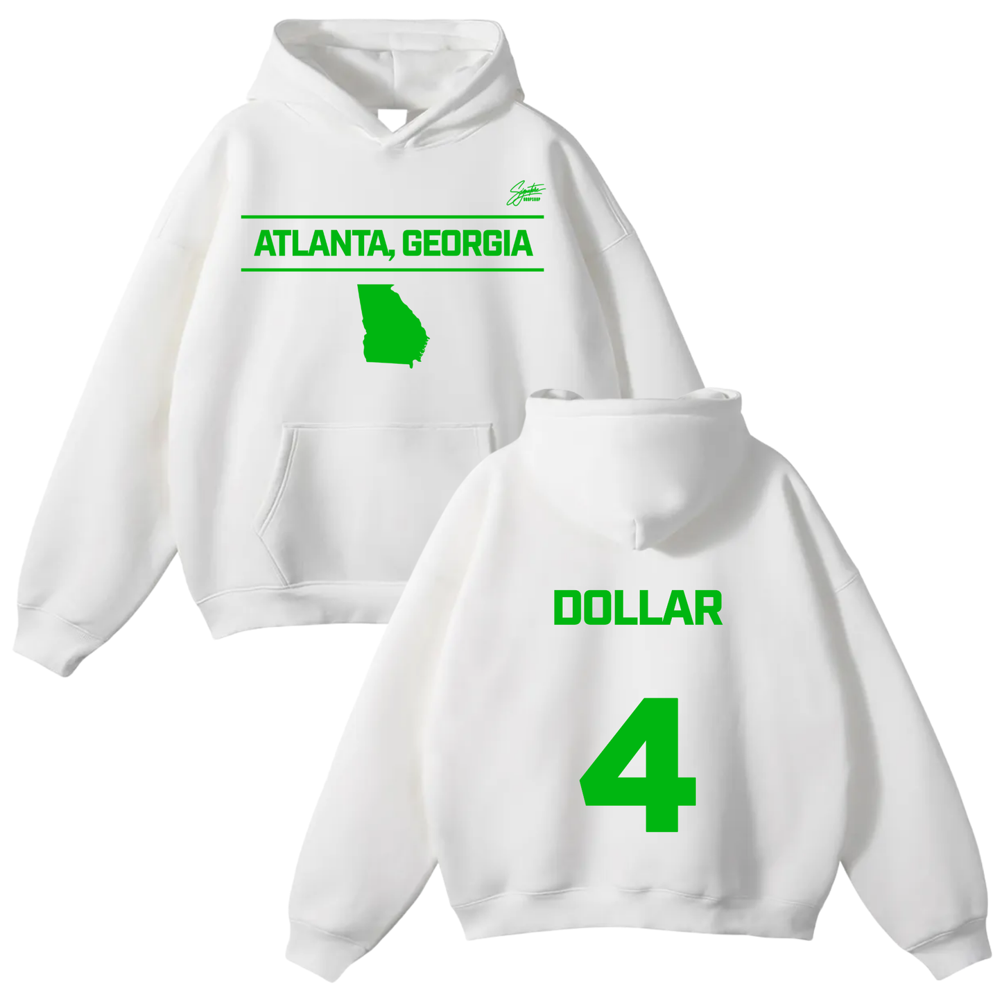 Jaylen Dollar Oversize Fleeced Hoodie