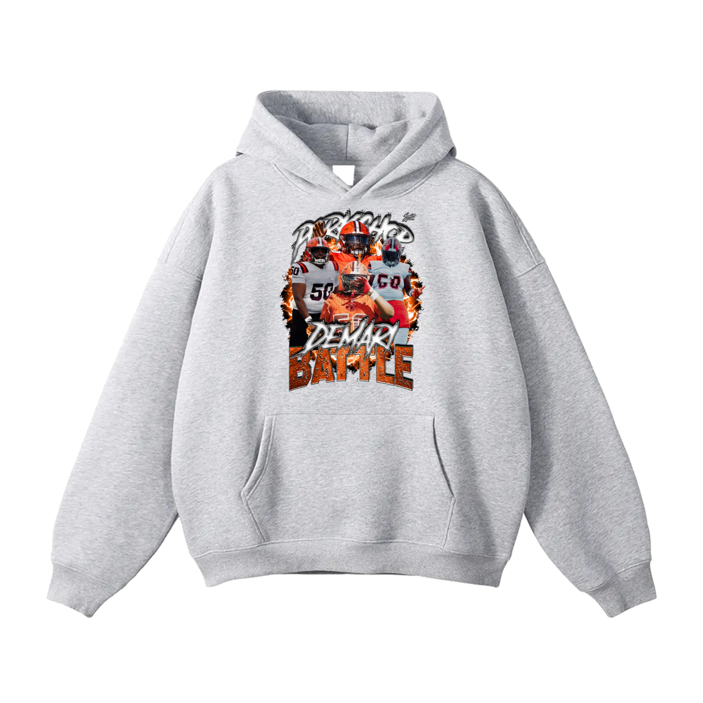 DeMari Battle Oversize Fleeced Hoodie