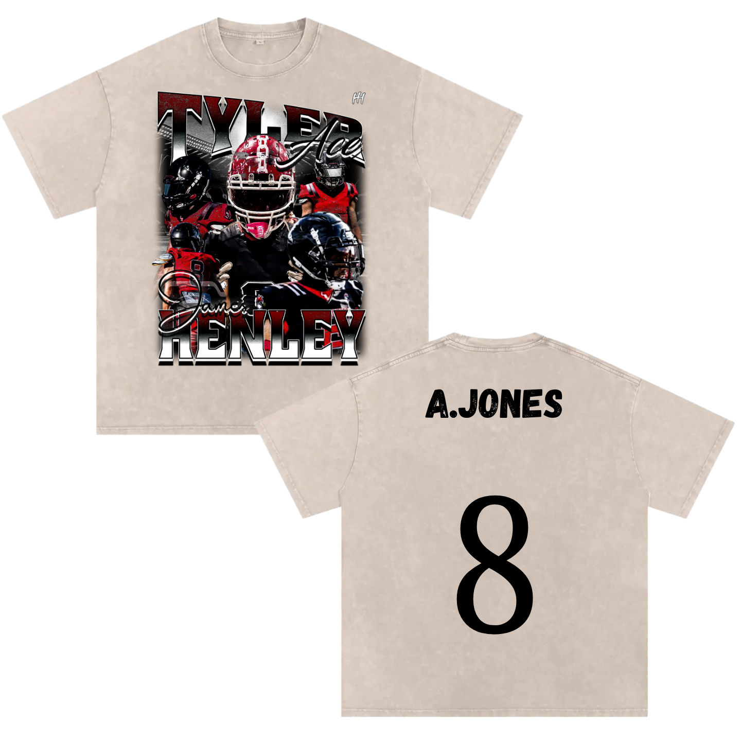 Tyler James Henley Heavyweight Oversized T-shirt