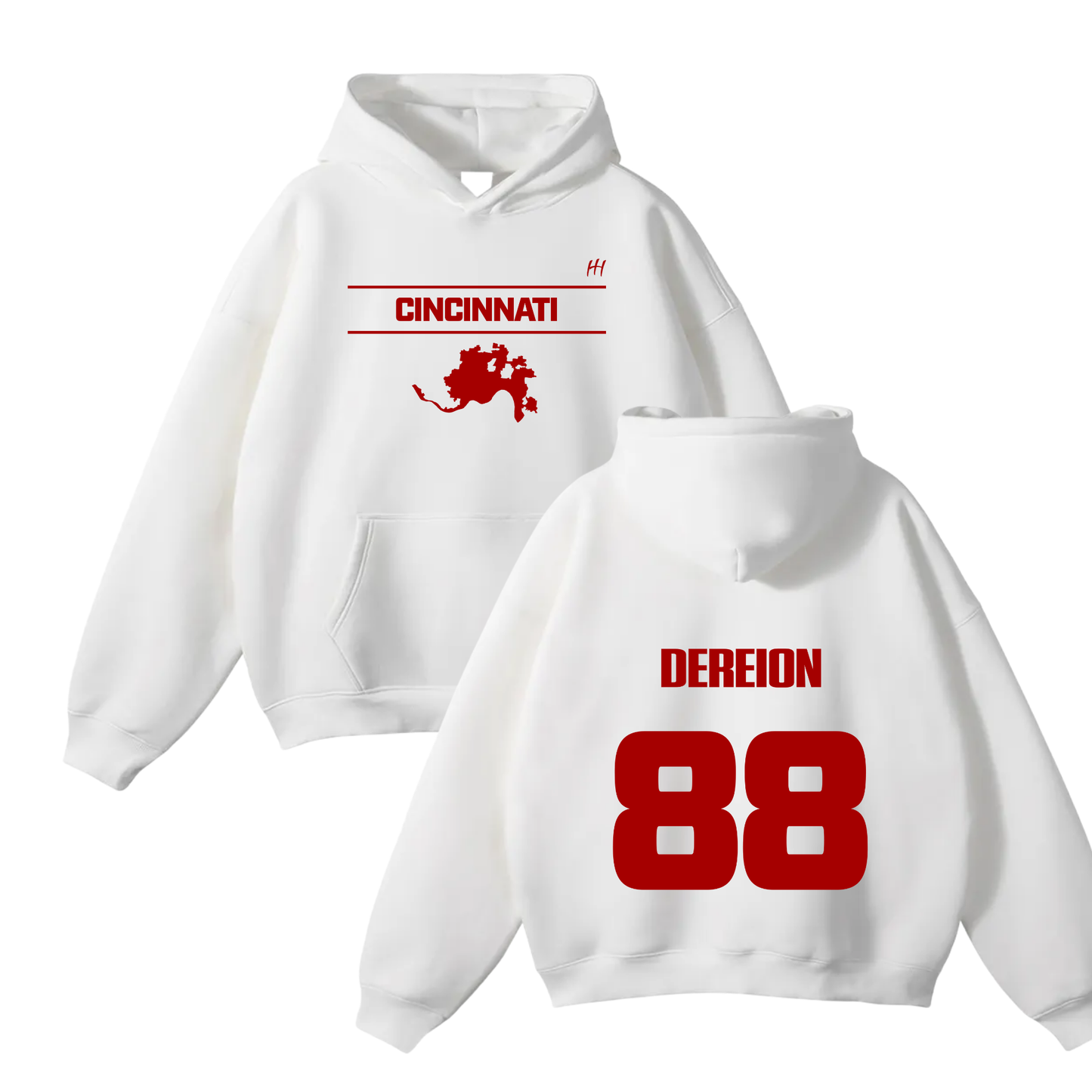Dereion Oversize Fleeced Hoodie