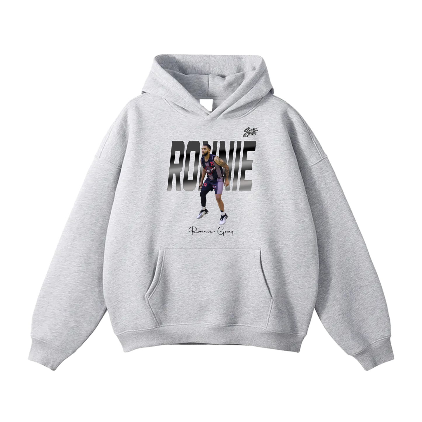 Ronnie Gray Oversize Fleeced Hoodie