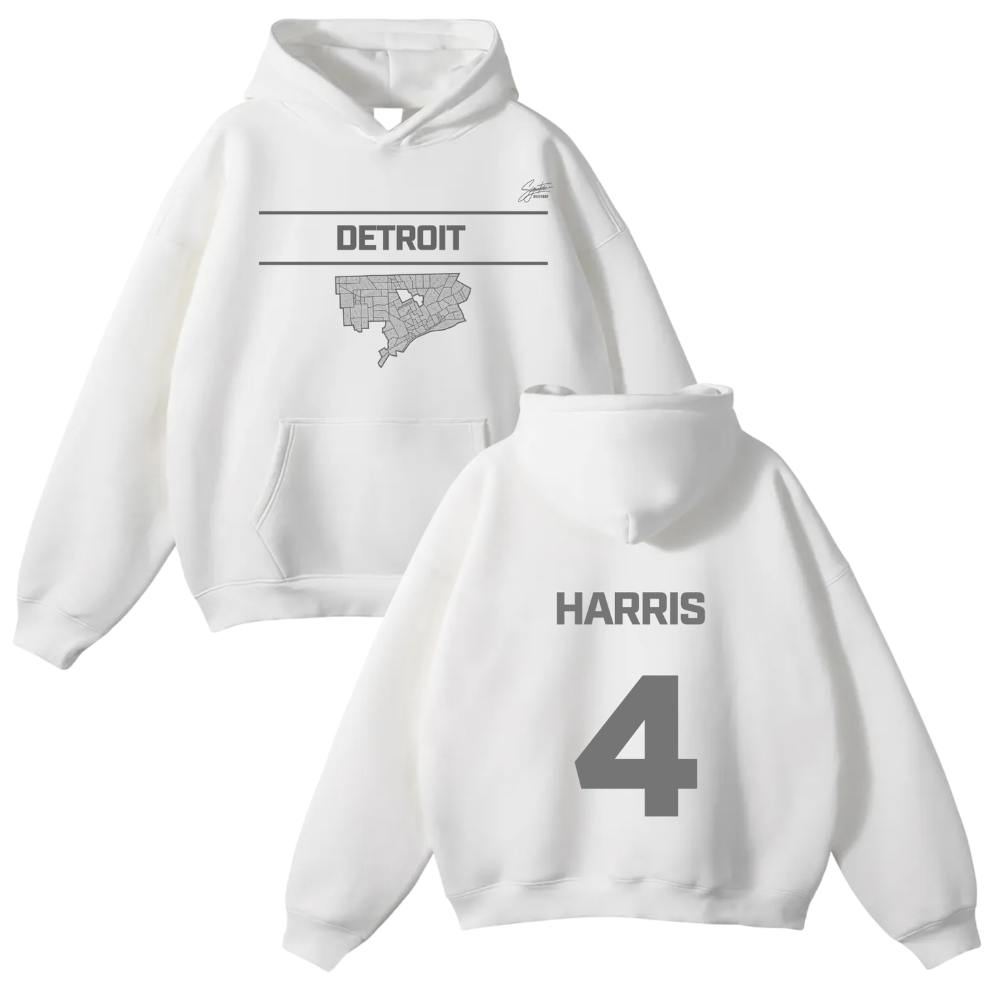 Ahriyah Harris Oversize Fleeced Hoodie