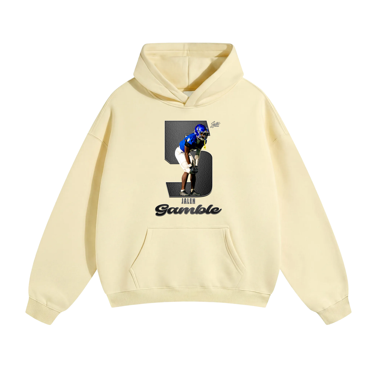 Jalen gamble Oversize Fleeced Hoodie