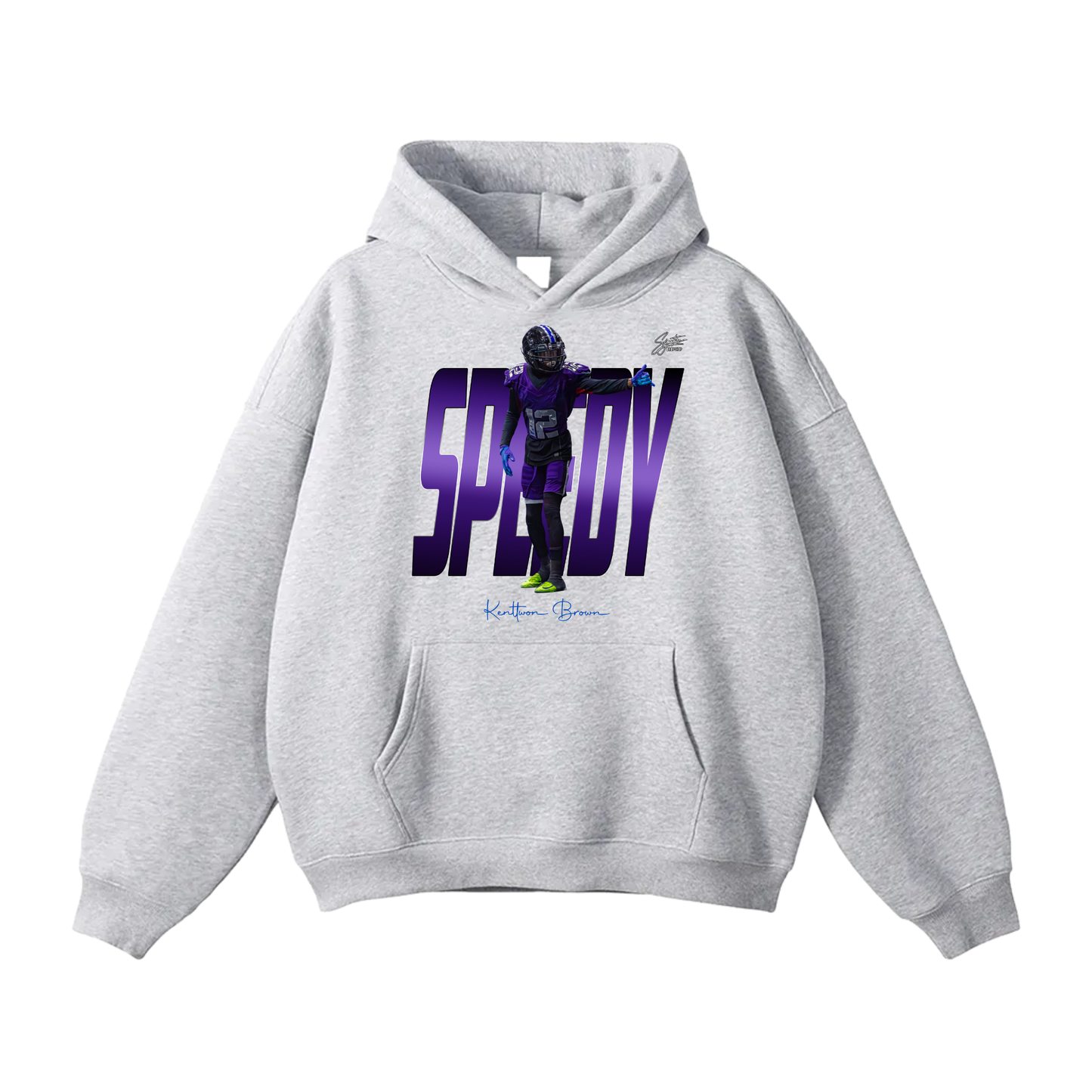 Kenttwon Brown Oversize Fleeced Hoodie