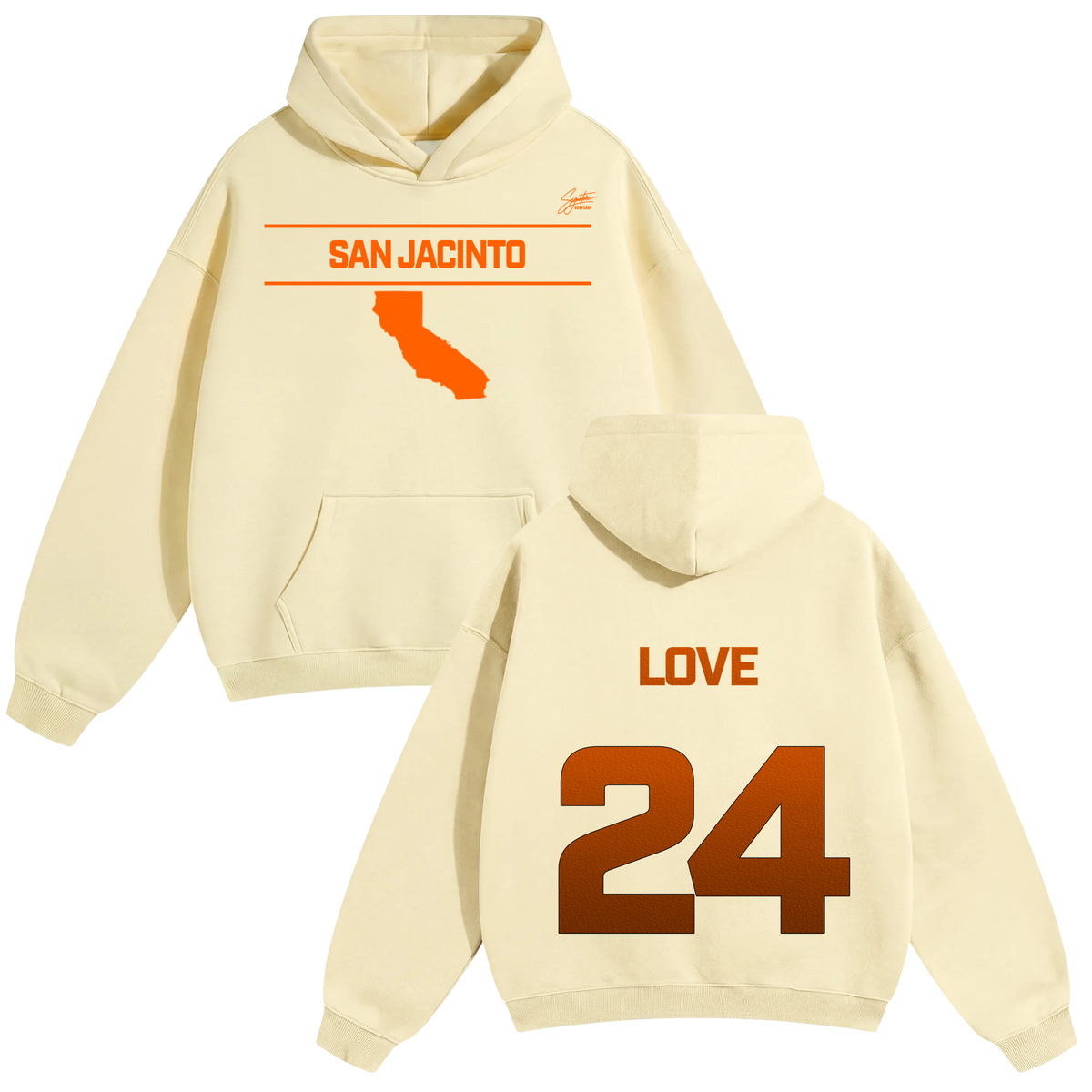 Daevon love Oversize Fleeced Hoodie
