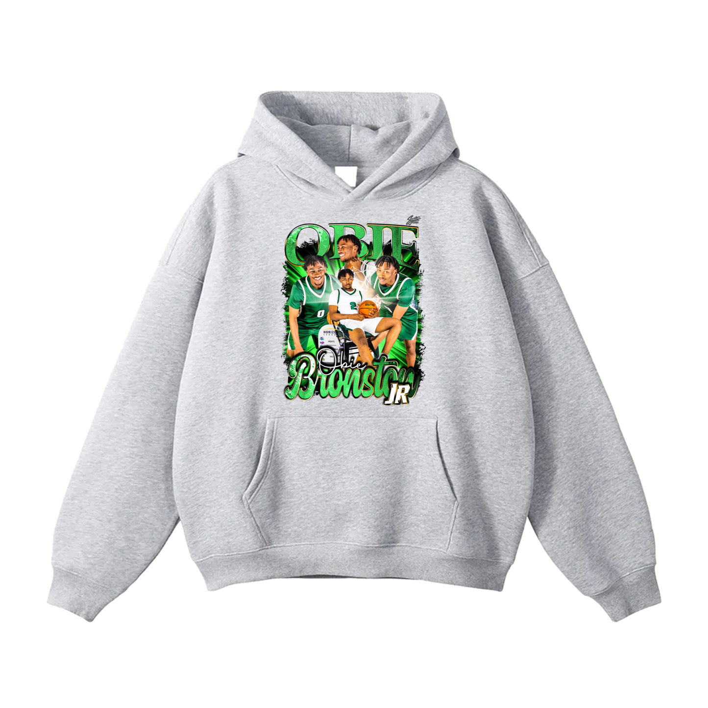 Obie Bronston Jr Oversize Fleeced Hoodie