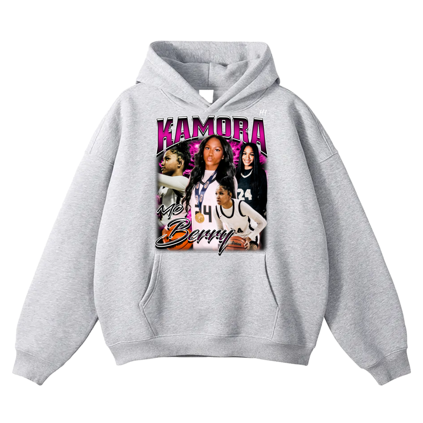 Kamora Berry Oversize Fleeced Hoodie