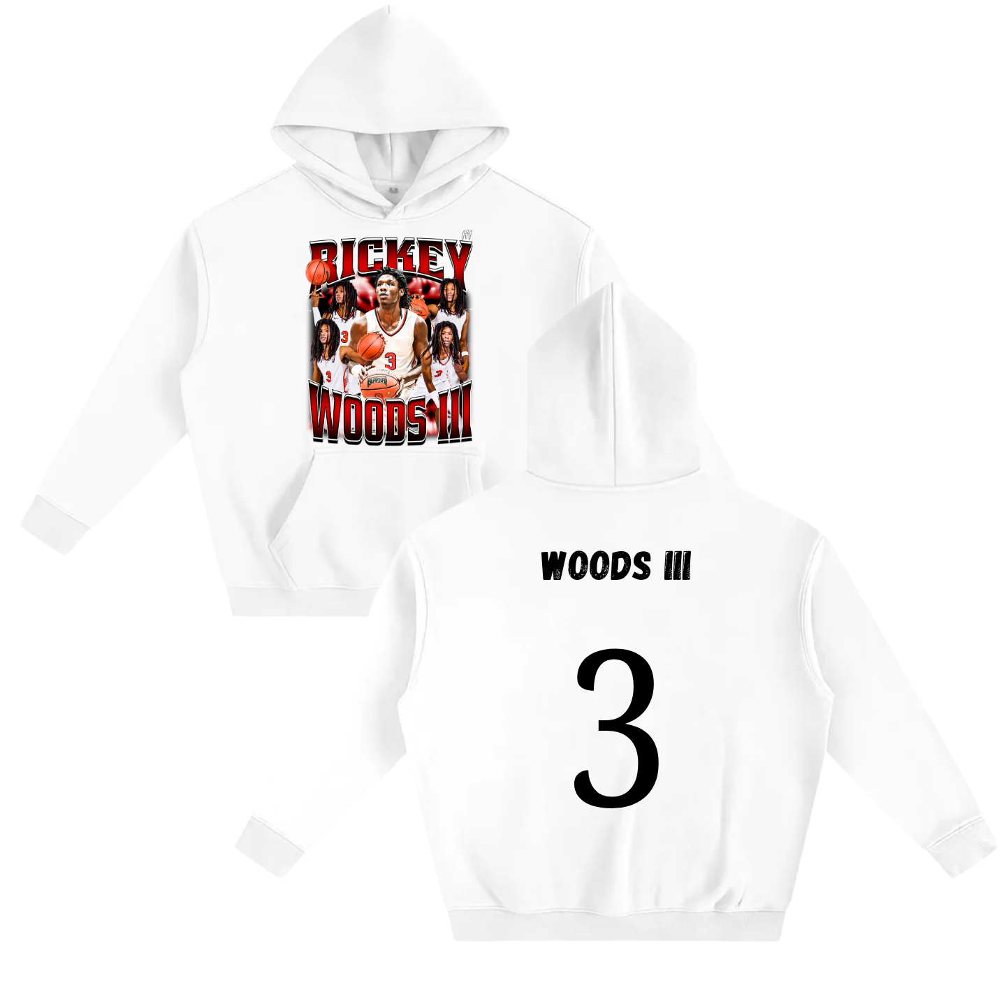 Rickey Woods III Oversize Fleeced Hoodie